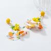 Sweet Flower Dangle Earrings Exaggerated Petals Stud Earrings Romantic Beach Earrings  Vacation