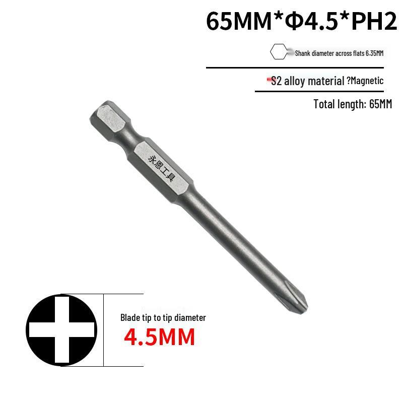 Закаленная сталь S2 Магнитное сверло-бита Phillips 1/4" для дрели