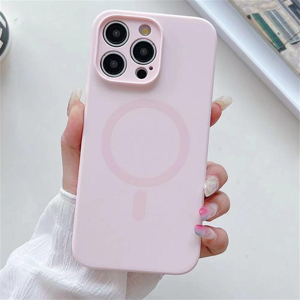 Модный яркий флуоресцентный жидкий силикон магнитный для чехла для для iPhone 16 15 14 13 Pro Max Plus беспроводная зарядка Чехол