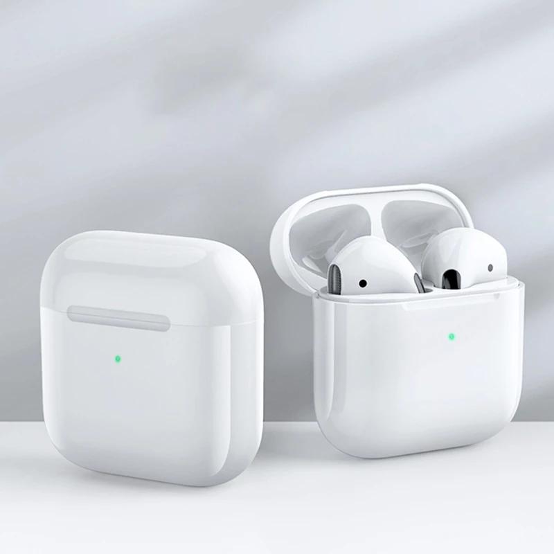 Для Airpods Pro 4 TWS Mini Bluetooth наушники с силиконовыми чехлами Air Pods Беспроводные наушники Стерео наушники-вкладыши Музыкальная гарнитура с микрофоном