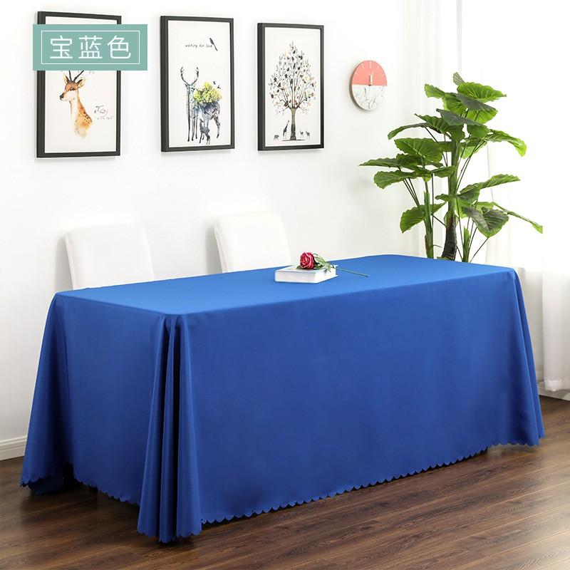 Premium Solid Color Tablecloth Wedding Hotel Dining Long Rectangle Table Cover Anti-Slip Stain Resistant Decorative Linen Look