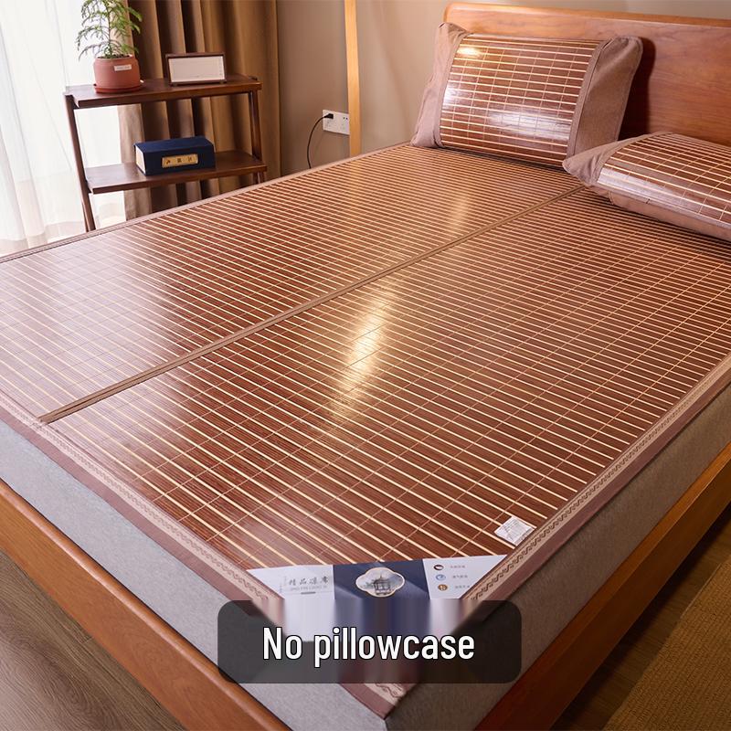 Bamboo Zi Mei Double-Sided Foldable Ice Silk Summer Mat for Dorms - Suitable for Winter and Summer Use with Free Shipping