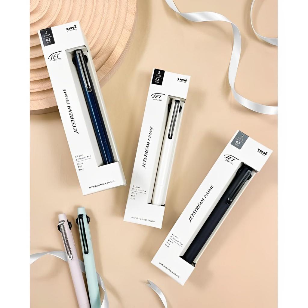 Mitsubishi Pencil Ballpoint Pen 3 Colors Jet Stream Dark Navy Back Order Oil-Based 0.5mm SXE3-3500-05 SXE3350005D.9