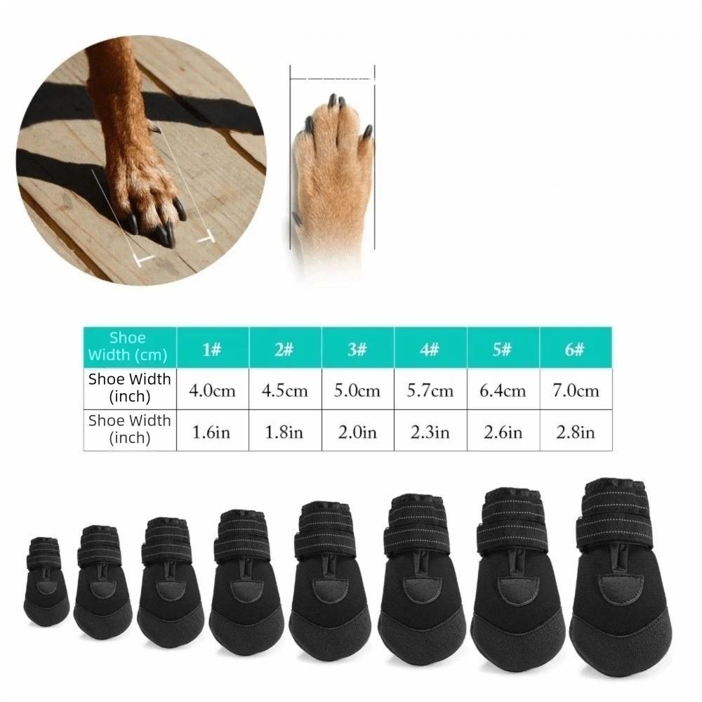 Adjustable Waterproof Dog Boots Comfortable Dog Foot Cover Dog Paw Protector  Rainy Days