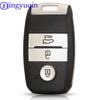 Jingyuqin Remote Smart Car Key Cover Case for KIA Ceed K3 K4 K5 Sportage R QL KX5 Sorento KX3 KS3 RIO Cerato Optima Frote Soul
