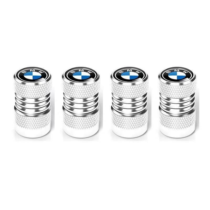 JYPK6 Threaded Pattern Tire Valve Cap 4Pcs Wheel Air Stem Cover Sticker for BMW G30 G20 G05 G07 F10 F30 F07 F06 F20 F34 F48 G01 E70 E7