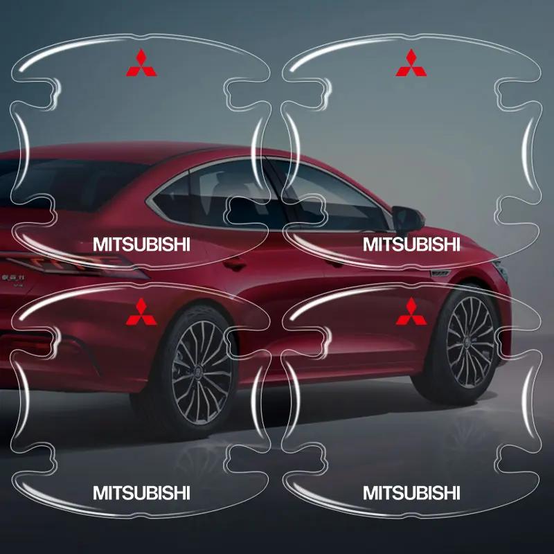 Автомобильная противоударная полоса на дверь полоса для защиты ручки двери Для Mitsubishi Outlander Lancer 10 9 ASX RALLIART Eclipse L200 Pajero