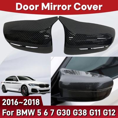 Накладка на зеркало заднего вида для BMW 5 6 7 G30 G38 G11 G12 2016 2017 2018 Защита от царапин Внешний аксессуар для автомобиля Декорация
