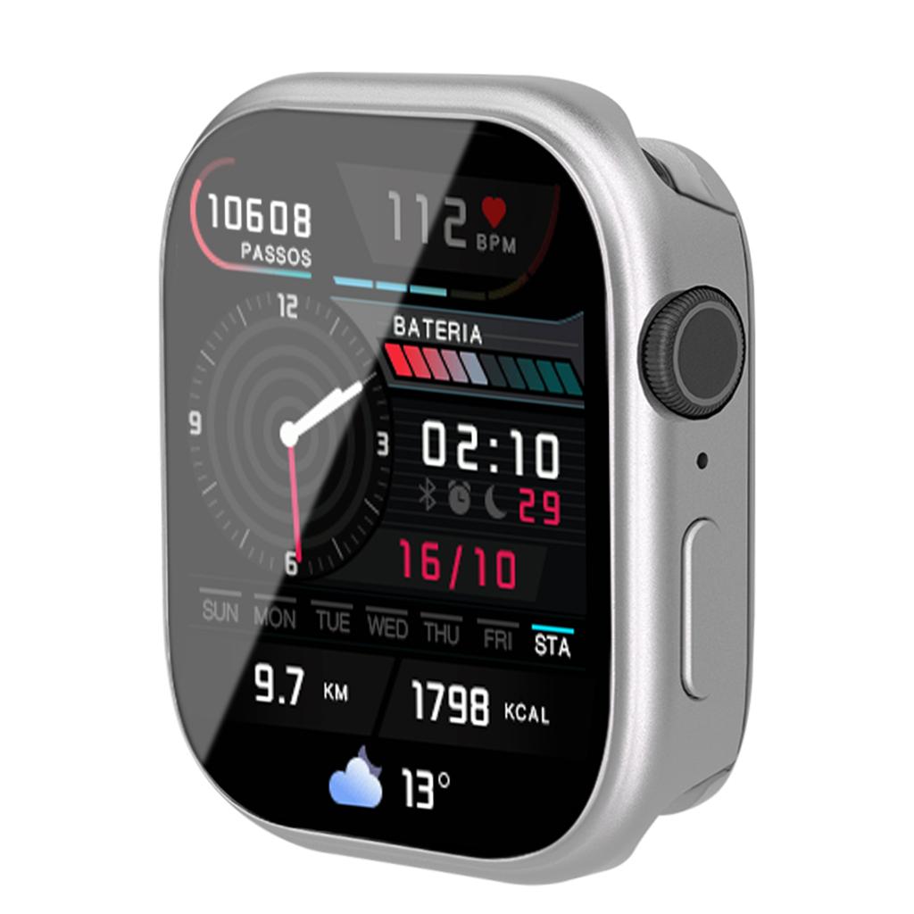 Чехол Aolly для Apple Watch s11/10 42 мм 44 45 46 49 мм, полноразмерный бампер-оболочка для IWatch серий 11 10 9 8 7 6, защитное стекло для экрана