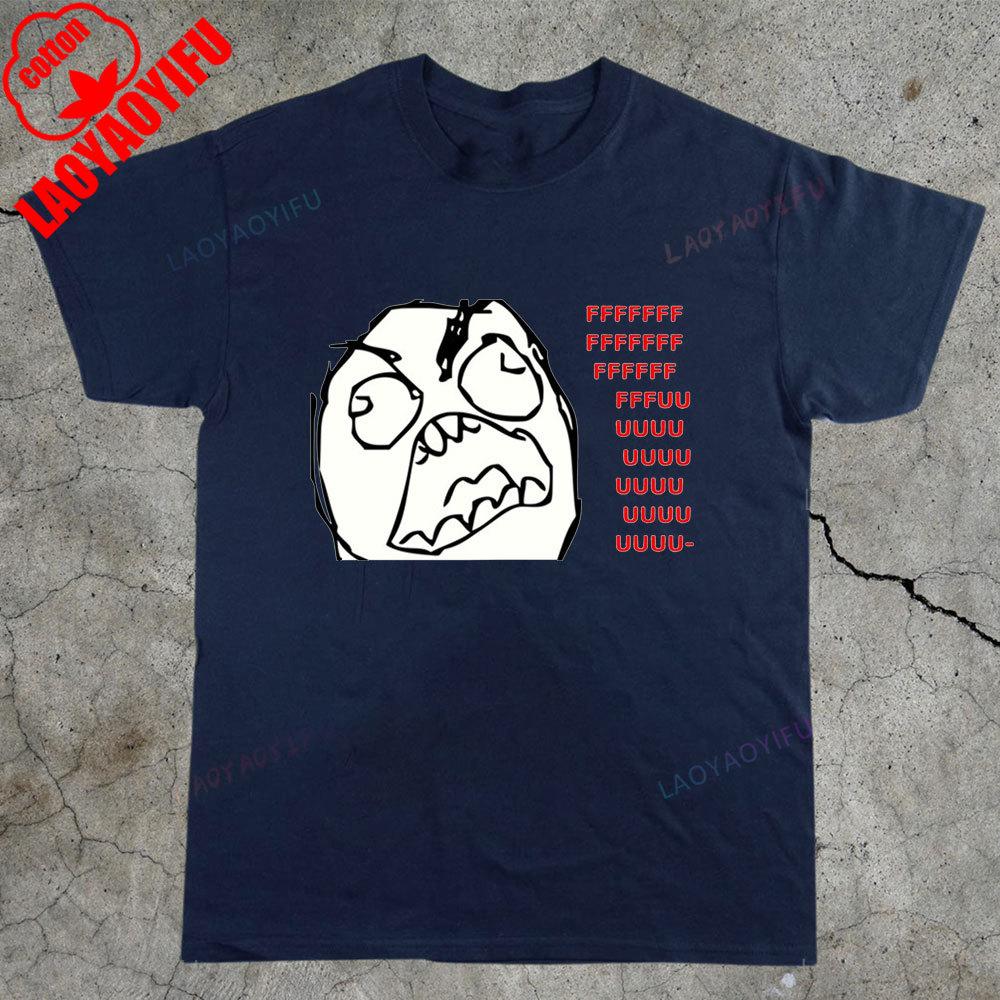 Unisex Rage Comic Trollfac Shirt For Unisex Summer Cotton Tshirt With Funny Humor Meme Graphic Design Cool Casual Streetwear Style