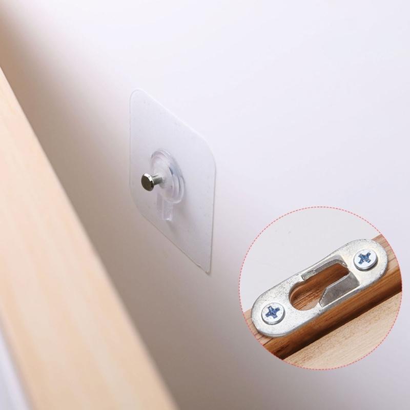 10Pcs White Adhesive Hooks Without Tool Installation Functional Bathroom Kitchen Organizers for Small Space Livings