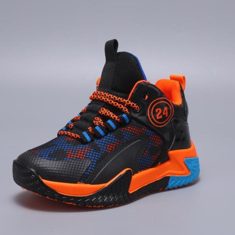 Детская баскетбольная обувь. Весенние и летние кроссовки для мальчиков. Нескользящая обувь для бега. Обувь с сеткой.