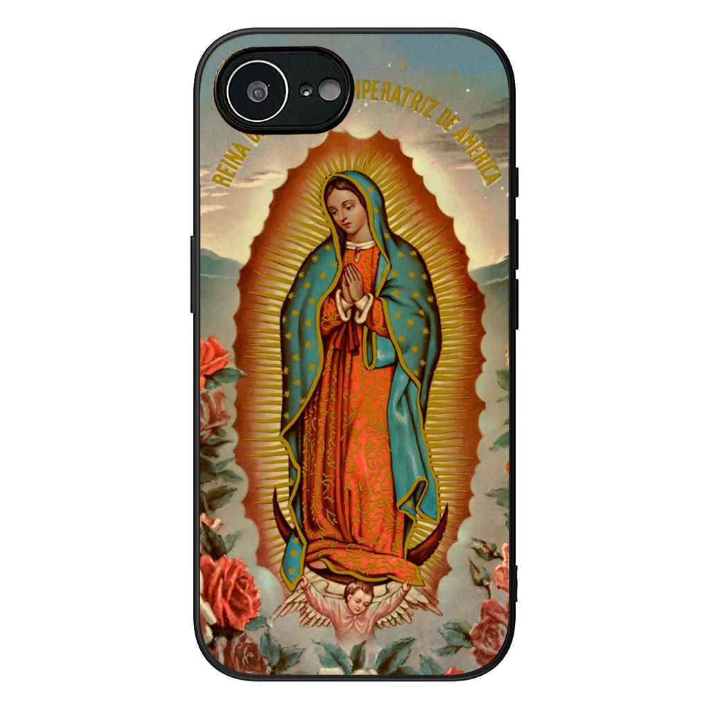 for Samsung Galaxy A36 A17 A26 A07 A35 A54 A53 A13 A33 A34 S8 S9 S20 S21 FE S10 Plus Phone Case Virgen de Guadalupe Bible Verse