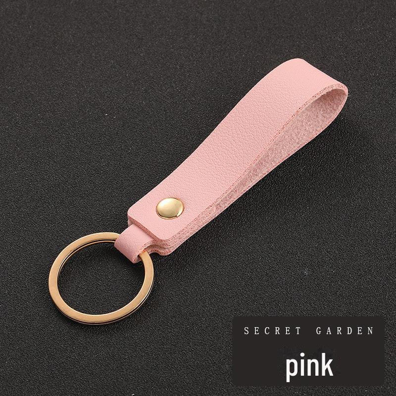 Custom Multicolor PU Leather Keychain - Perfect Business Gift for Car Keys