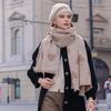 Women's Heart-Printed Mid-Length Warm Scarf: New Autumn/Winter Fashion Accessory