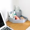 Creative New Desktop Corner Stationery Cosmetics Storage Box Four Grid Pen Lipstick Storage Box Stationery Holder