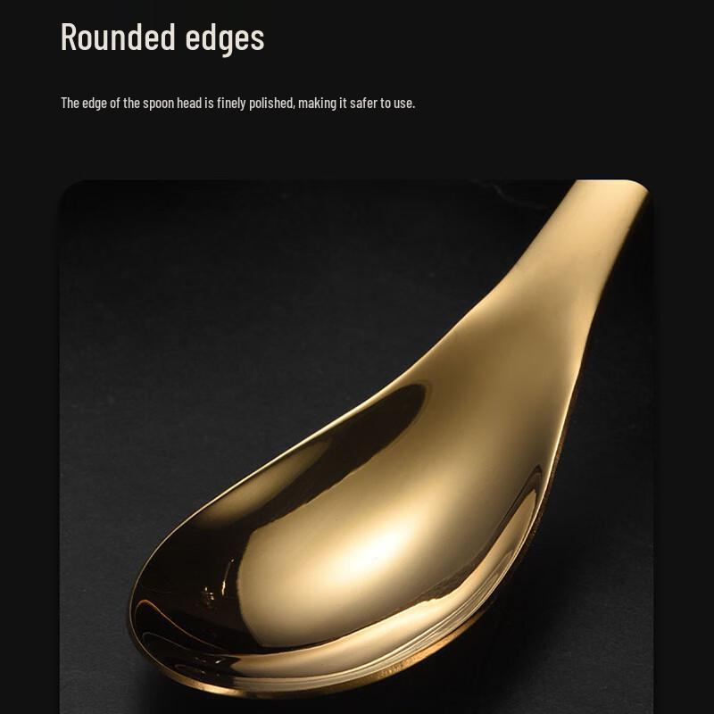 Ложки из нержавеющей стали 430 в стиле Золотого дворца Фаньцунь (Набор из 5)