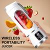 15.22 Oz Rechargeable Mini Blender] Portable USB Rechargeable Mini Blender and Juicer - 3 Modes, Digital Display, 6/12 Blades, Safety Lock