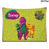 Barney Cartoon Wall Tapestry Aesthetic Wall Hanging Printed Fabric Blanket Decorative Tapestries for Bedroom Living Room Home Decor