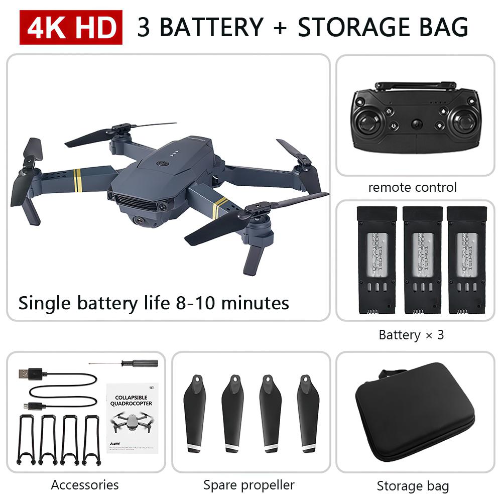 New Remote Control Drone E58 HD Wifi FPV Dual Camera Aerial Photography Quadcopter Toy Gift for Kids