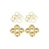 PATIKIL Набор гаек для скейтборда, 2 комплекта, 5/16 washers, spacers, hardware repair kit for longboard cruisers, Gold