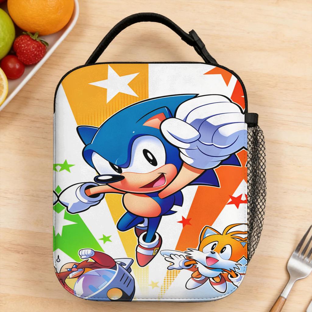 Cartoon Sso-Nnic Lunch Bag Retro Lunch Box For Women Office Cooler Bag Oxford Thermal Tote Handbags