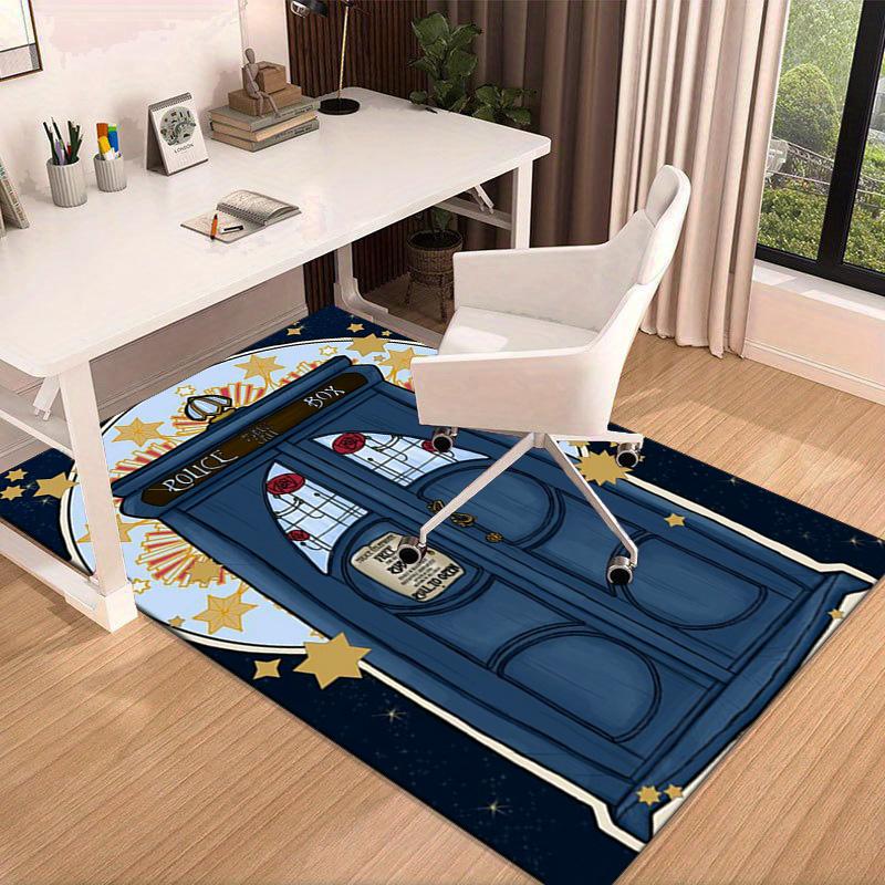 Tardis In Starry Night Carpet, Chair Rug,Rug for Office Bedroom living rooms, Doormat decor Fan Gift Christmas Gift