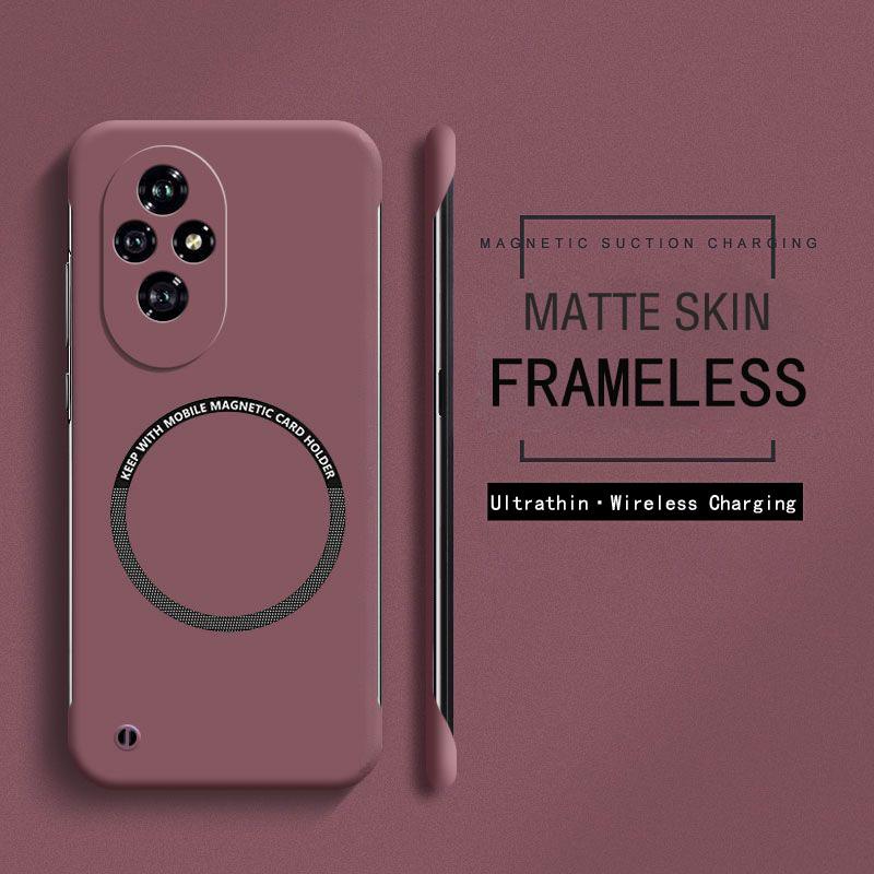 Новый безрамный магнитный чехол Magsafe Slim для Xiaomi Poco X7 X6 F6 F5 Pro с беспроводной зарядкой, твердый жесткий матовый чехол для задней панели из ПК