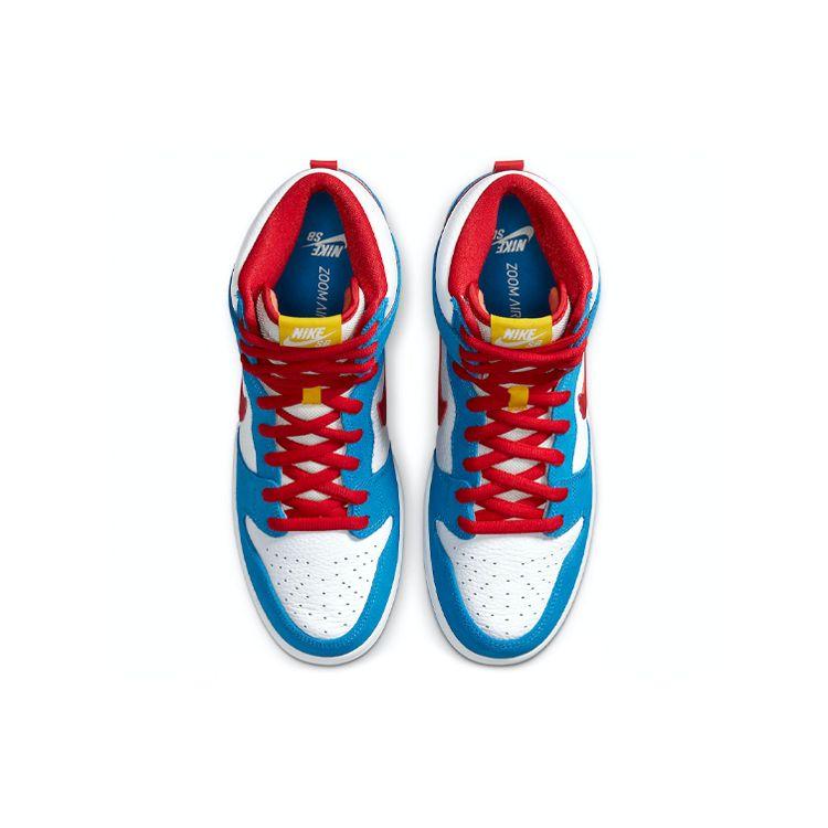 Nike Dunk High SB Doraemon Unisex Sneakers Blue Light-Photo-Blue Speed-Yellow CI2692-400