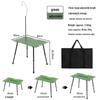 ZISIZ Portable Adjustable Folding Camping Table