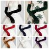 Full Finger Velvet Long Gloves 53cm Party Mittens Party Supplies Women's Fluffy Gloves  Party