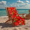 Ultra-Soft Beach Towel with Grinch Theme,Ideal for Pool - Camping, Diving - Perfect Travel Essential, Vibrant Beach Towel.