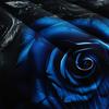3pc Skull Bedding Set Goth Bedding Sets Queen size King size With  Rose Halloween Skull Bed Blue Black Duvet Cover
