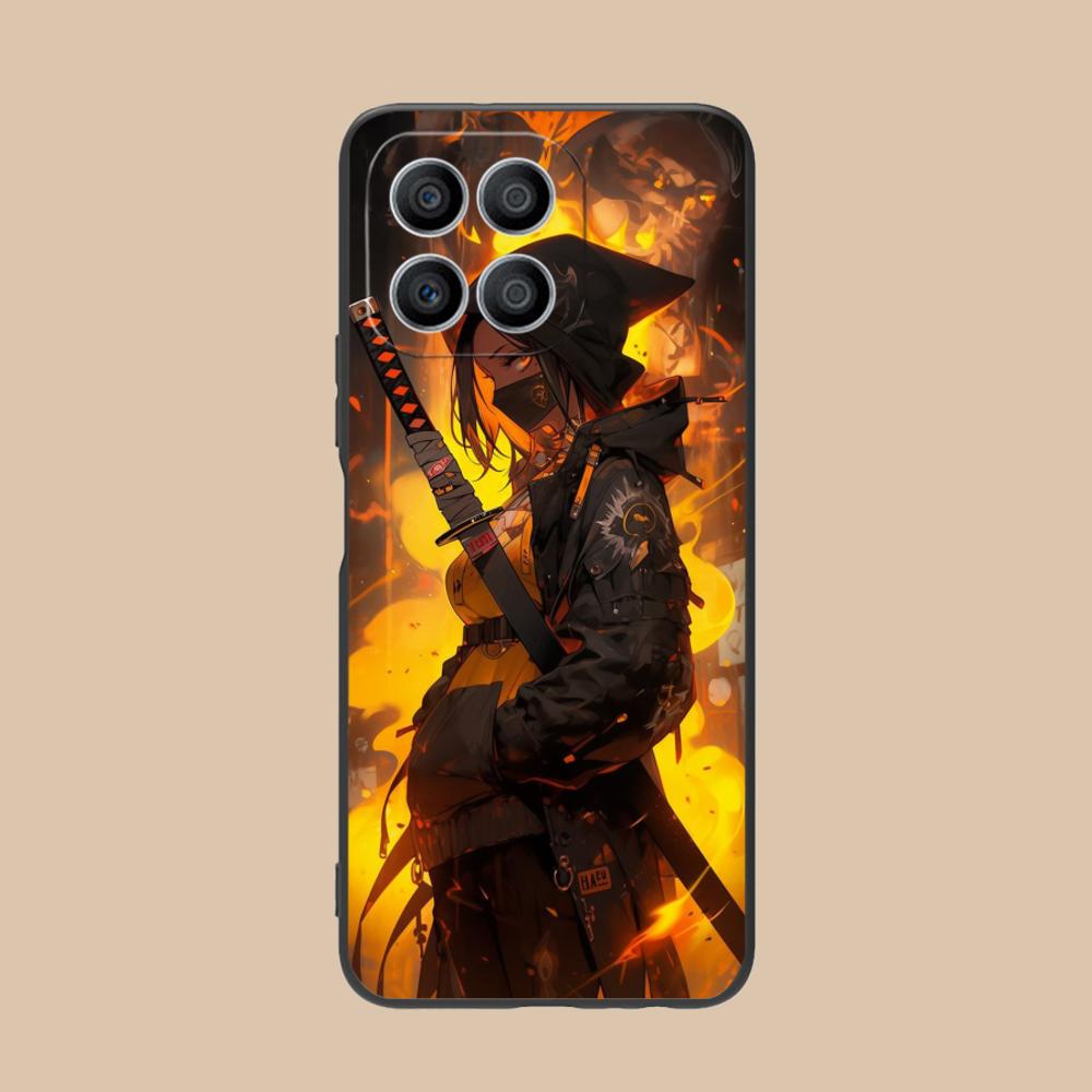 Anime Girl Mobile Phone Case for Honor 90 80 70 60 50 30 20 10 9 8 7 Pro S SE Lite 5G Colorful Printing Cover Smartphone
