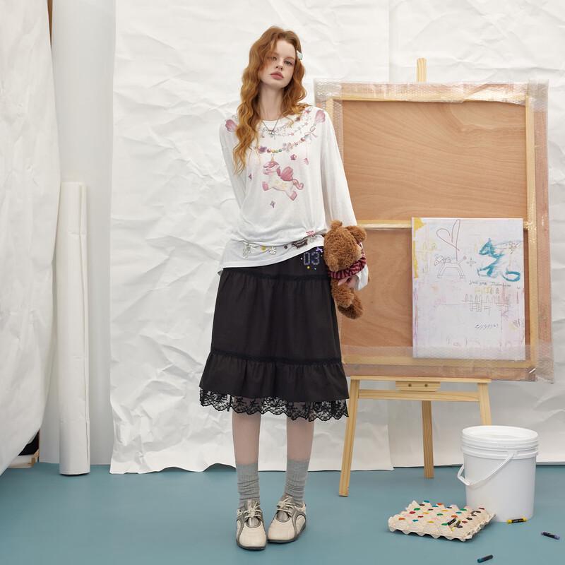 UNIFREE Dreamy Unicorn Print T-shirt