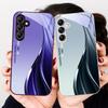 Модные тренды Серебристый для Samsung Galaxy A01 02 03 Core A04 A14 4G A13 54 34 31 20 25 23 22 5G S21 Ultra S20 стеклянный чехол для телефона