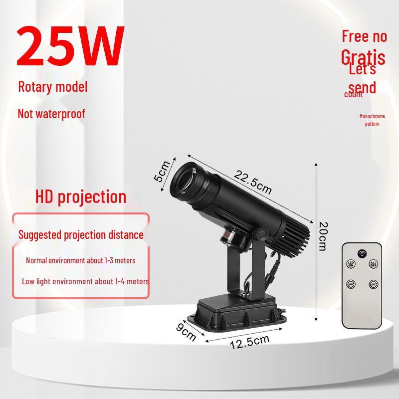 Светодиодный проектор вращающегося логотипа для наружных вывесок магазинов