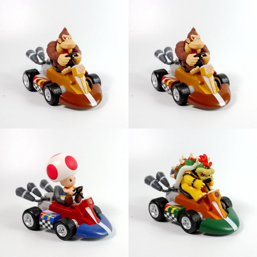 Коллекция Super Mario Машинка-инерционка Принцесса Пич с изысканной ПВХ-фигуркой для детей