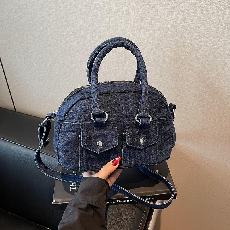 Женская джинсовая сумка через плечо, большая вместимость, маленькая квадратная сумка