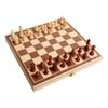 Portable Magnetic Wooden Chess Set for Beginners and Kids - Folding Design
