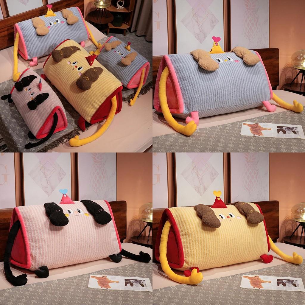 Мультяшная игрушка плюшевая мягкая наволочка с моющейся вставкой для декора кровати, дивана