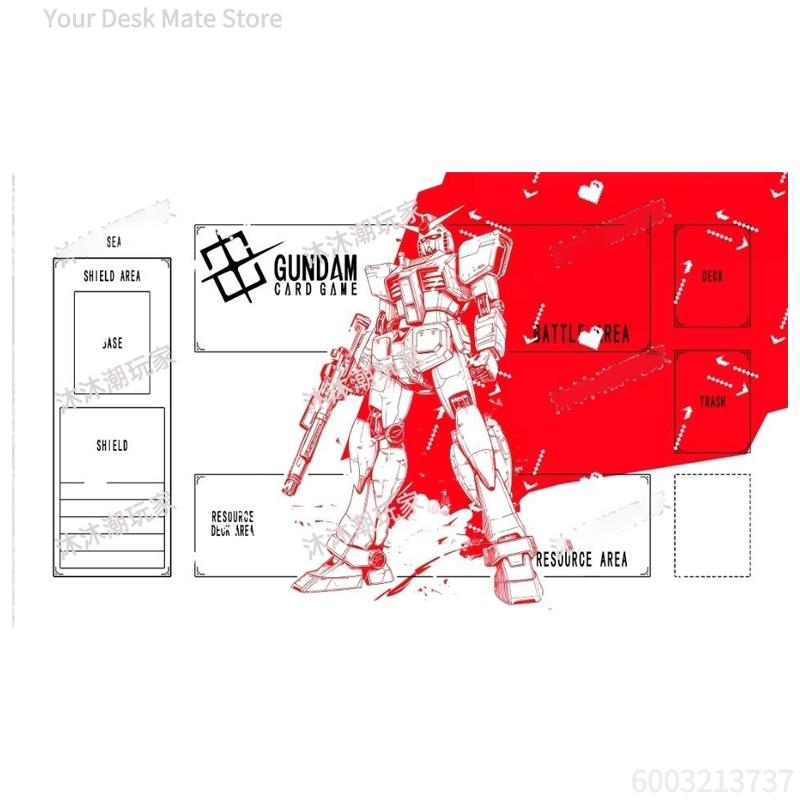 Горячий Коврик для игры в Gundam TCG GCG, Индивидуальный Резиновый Игровой Коврик, Коврик для Карточной Игры, Для одного игрока, Нескользящий, Аниме-Коврик для сражений для Коллекционеров Мобильных доспехов Gundam