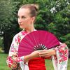 Glitter Kung Fu Folding Fan Dance Performance Handheld Fan Portable Lightweight Summer Cooling Fan Decoration Party Accessories