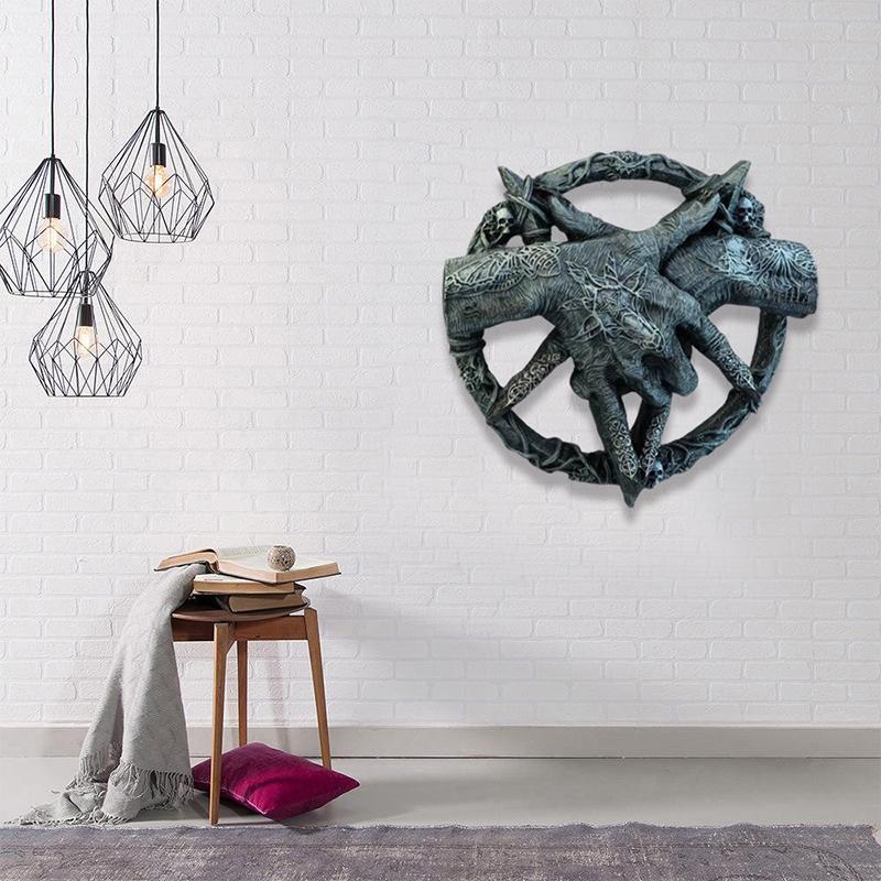 Скульптура руки дьявола, кулон Бафомета, пентаграмма, коготь, статуя, украшение, изделия из смолы, Ловец снов, готический орнамент, декор