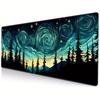 Starry Sky Large Game Mouse Pad Landscape New Xl Computer Keyboard Pads Gamer Office Carpet Table Mat Rubber Pc Desktop Mousepad