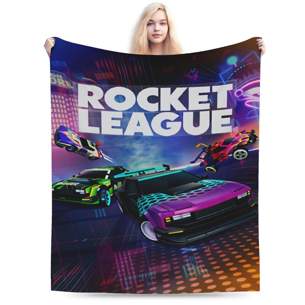 Warm Soft BlanketsKids Adult Camping Rockets Leagues Throw Blanket Flannel Bedspread For Outdoor Pattern Sofa Bed Cover