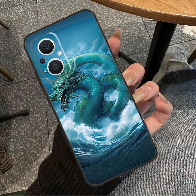 Чехол в китайском стиле с изображением журавля и дракона для OPPO Reno 10 11 12 13 14 Pro 7 8 Lite 8T 11F 12F 13F 14F OPPO Find X8 X9 X5 X6 Pro