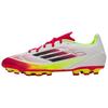 F50 League Classic Comfortable AG (Rubber Short Studs) Artificial Turf Durable Breathable Soccer Shoes Men Soccer Shoes White Red Yellow IE1262