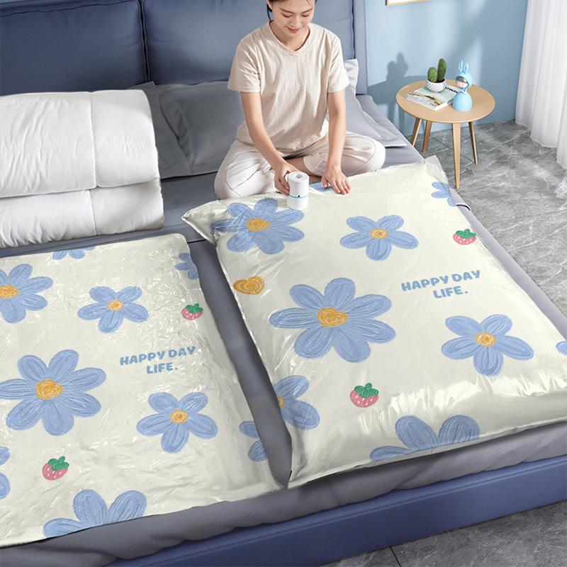 Вакуумные пакеты для хранения Компрессионные пакеты для одежды Утолщенный материал Экономия места Органайзер для хранения Путешествия Домашнее использование Постельное белье Одежда Сумка для хранения