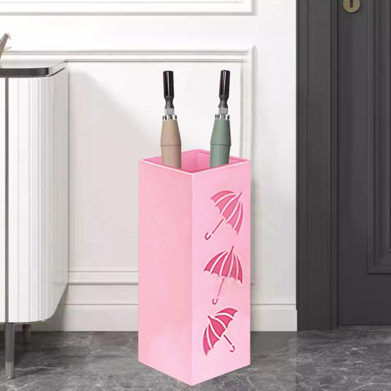 Подставка для зонтов Сверхмощный металлический отдельностоящий современный домашний офис Прихожая Складной длинный держатель для зонтов Стойка-органайзер для сбора дождя